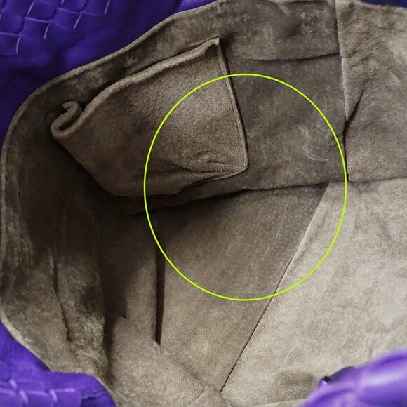 BOTTEGA VENETA Purple Leather Intrecciato Tote Bag - Picture 13 of 13